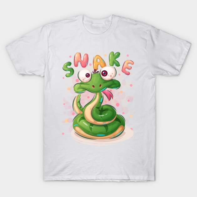 Cute snake T-Shirt by NoonDesign